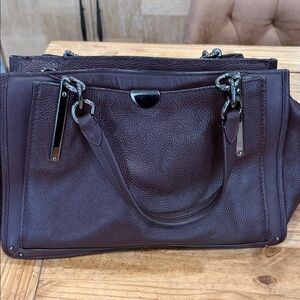 Coach Dreamer Dark oxblood Leather Satchel